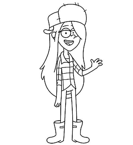 Coloring The characters from the cartoon gravity falls. Category gravity falls. Tags:  Cartoon character.