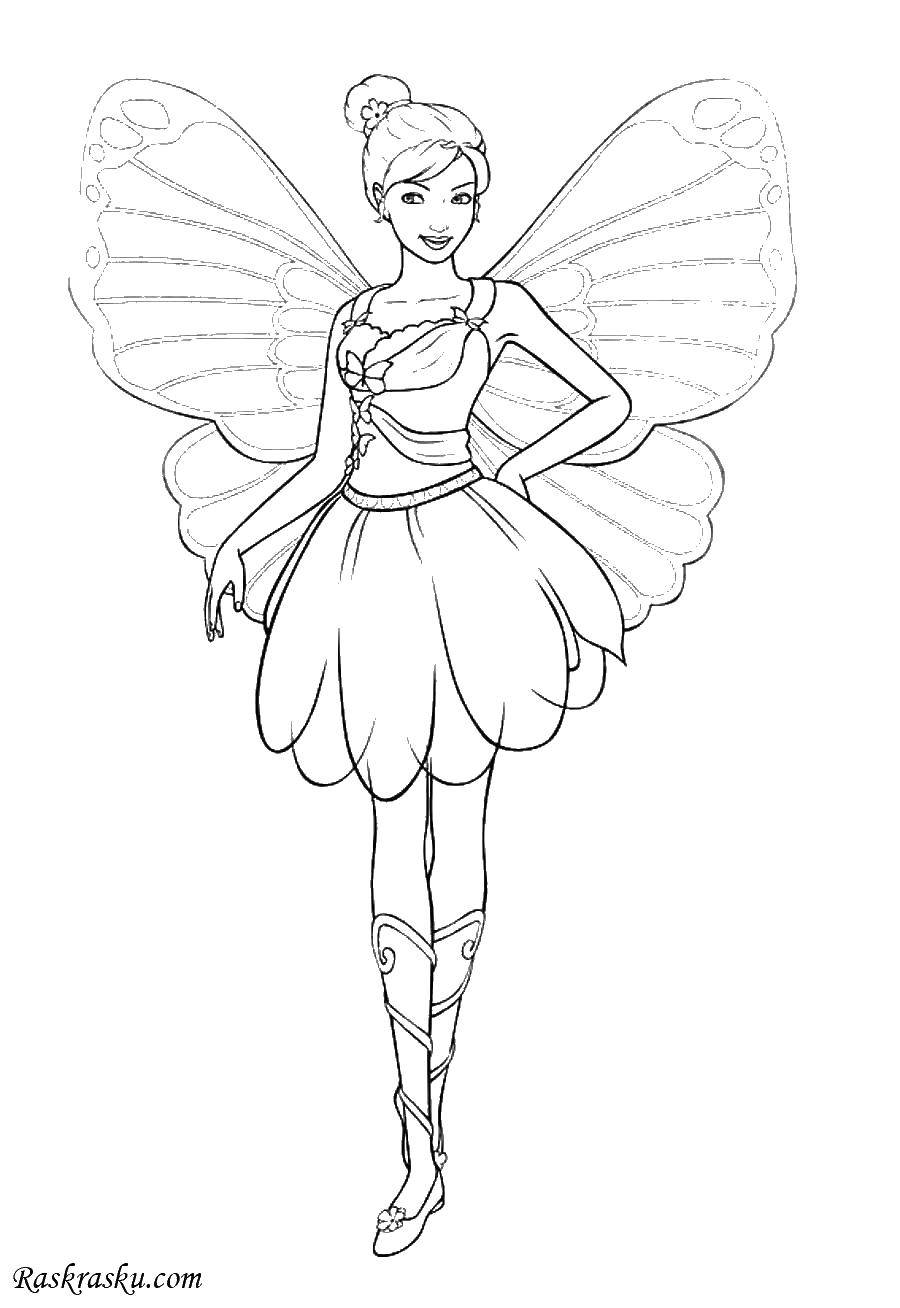 Coloring Fairy. Category the character of the tale. Tags:  fairy.