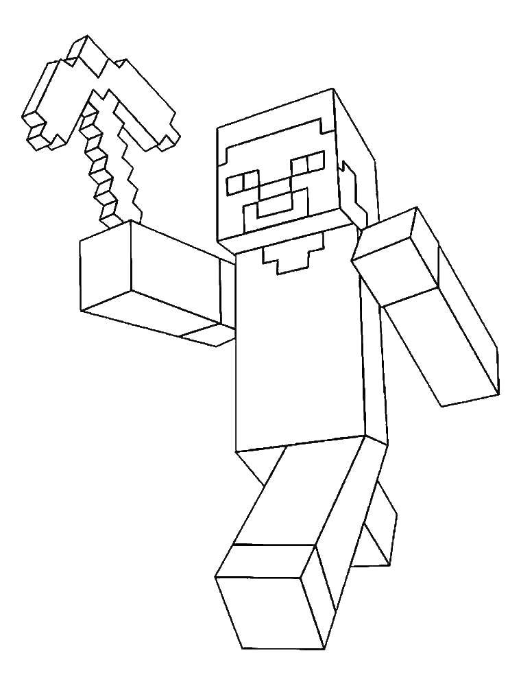 Coloring Minecraft. Category games. Tags:  Games, Minecraft.