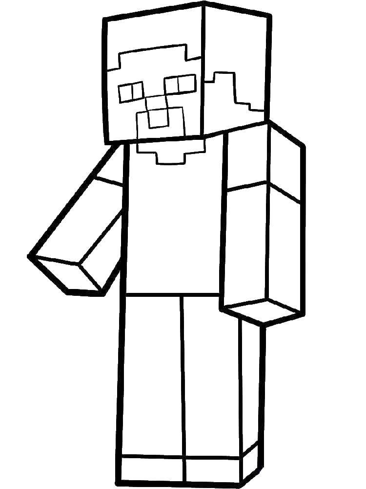 Coloring Minecraft. Category adventure time. Tags:  Games, Minecraft.