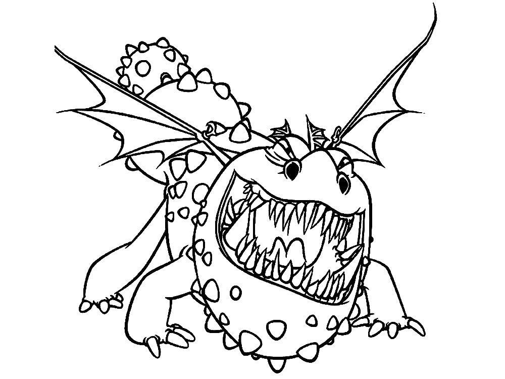 Coloring Angry dragon. Category Dragons. Tags:  Dragons.