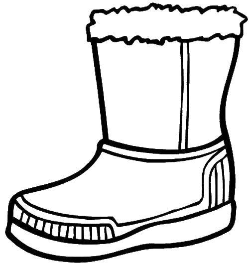 Coloring Dutys. Category boots. Tags:  Shoes, boots.