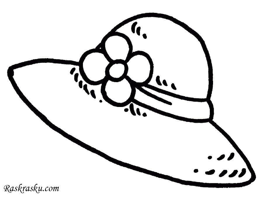 Девочки кепка шляпа Раскраски картинки цветов