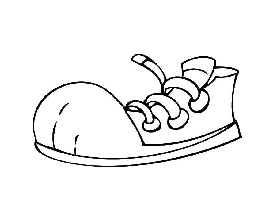 Coloring Funny shoes. Category shoes. Tags:  Shoes, boots.
