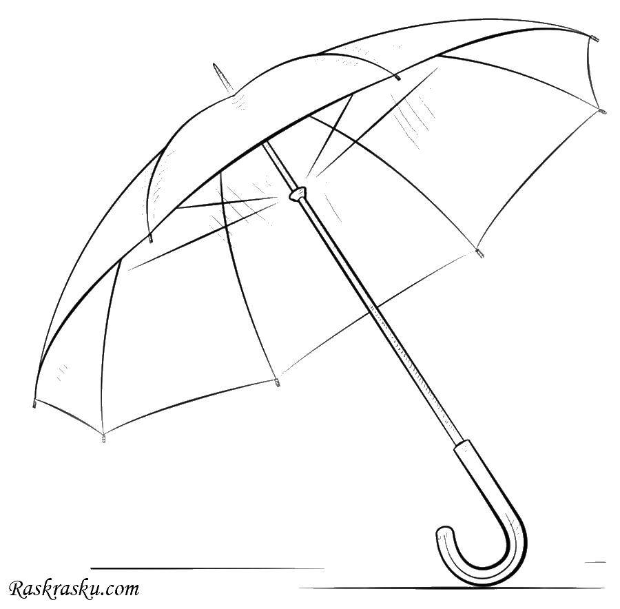 Название: Раскраска Зонтик. Категория: раскраски. Теги: зонтик.