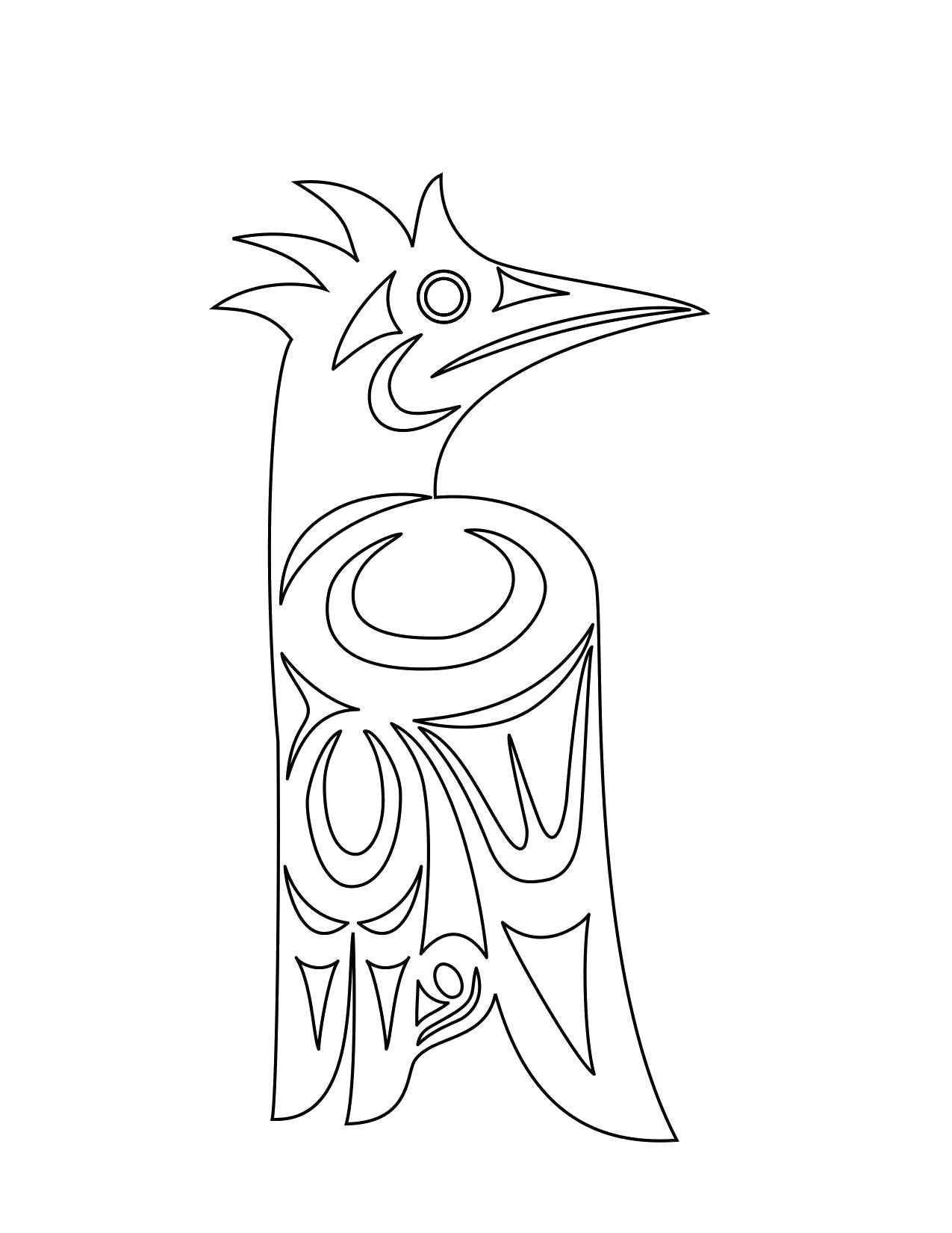 Coloring Hoopoe. Category The contours for cutting out the birds. Tags:  hoopoe.