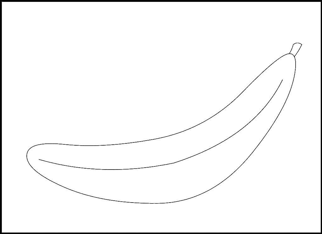 Название: Раскраска Банан. Категория: дикие животные. Теги: банан.