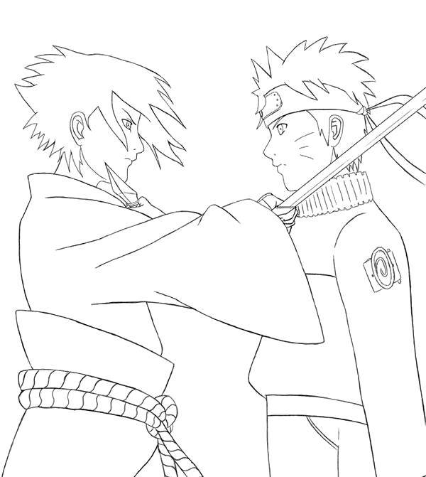 Coloring Naruto and Sasuke. Category Naruto . Tags:  Naruto , Sasuke.