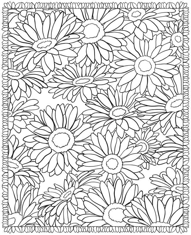 Coloring Floral pattern. Category flowers. Tags:  Patterns, flower.