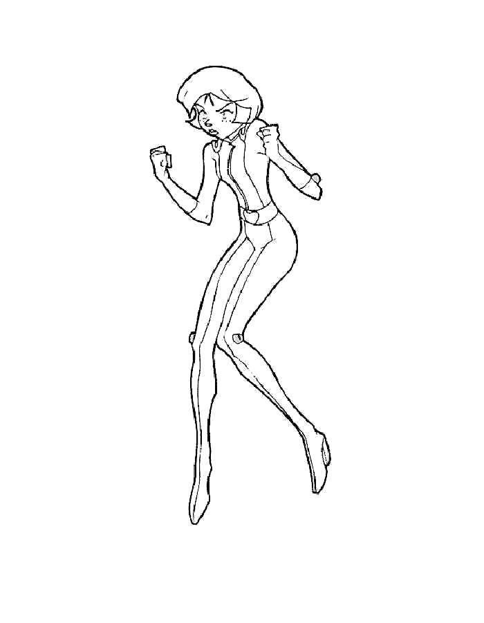Coloring Alex. Category totally spies. Tags:  Totally Spies, Great Spies, Alex.