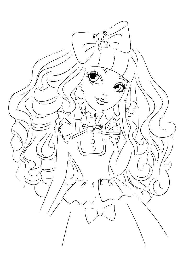 ever after high coloring pages blondie locks