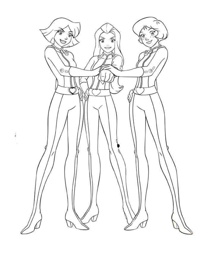 Coloring Totally spies. Category totally spies. Tags:  Totally Spies, A Beautiful Spy.