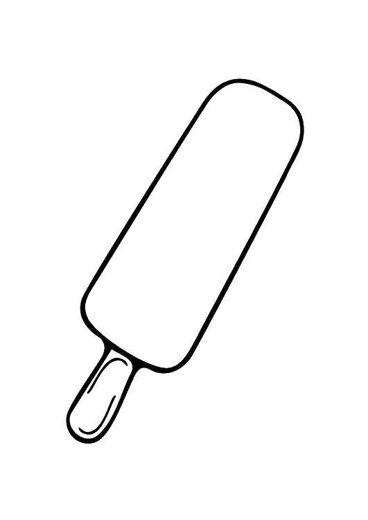 Название: Раскраска Эскимо. Категория: мороженое. Теги: Мороженное, сладость, дети.