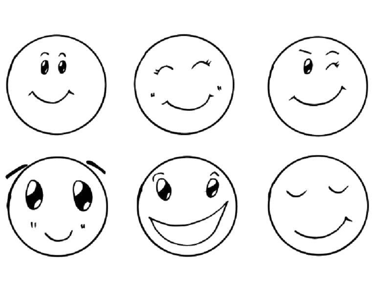 Coloring Emotions emoticons. Category emoticons. Tags:  Emoticon, emotion.