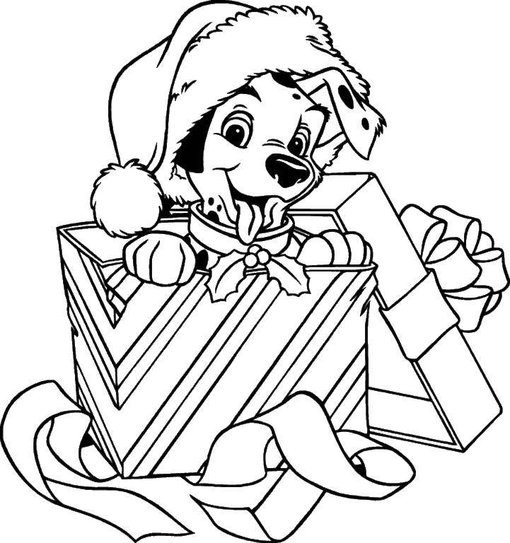 Coloring Christmas. Category gifts. Tags:  Gifts, holiday.