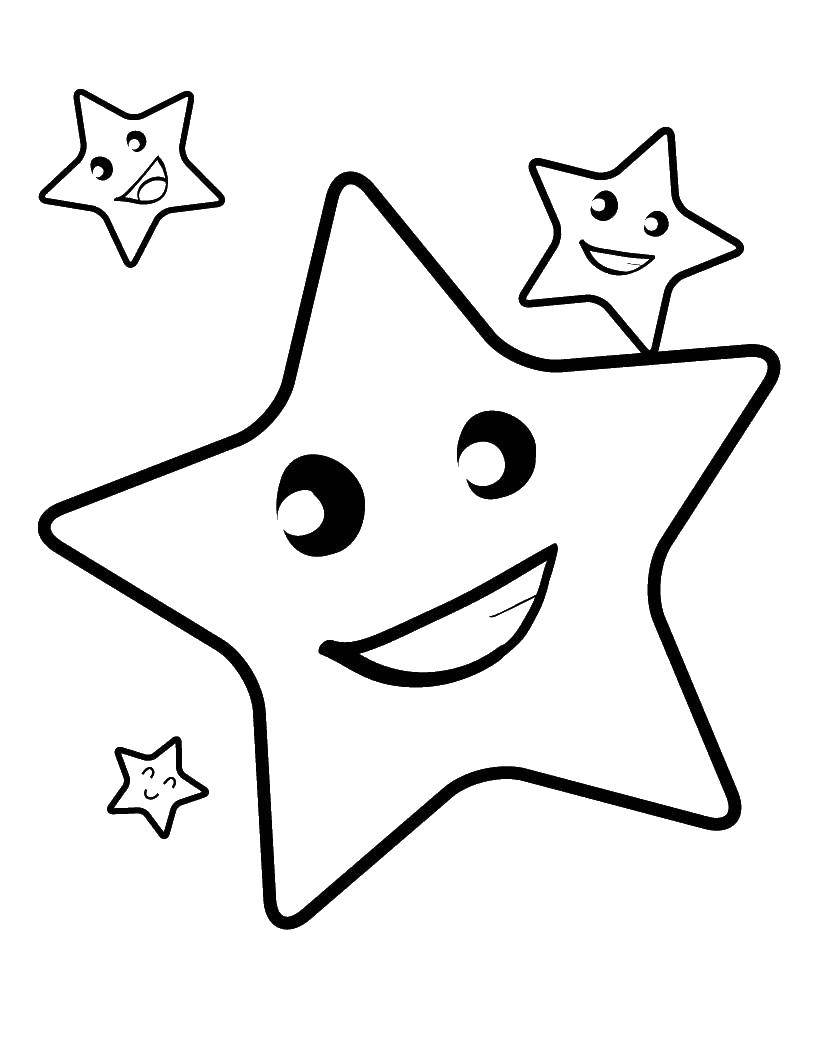 Coloring Stars. Category sprockets. Tags:  Stars, night.