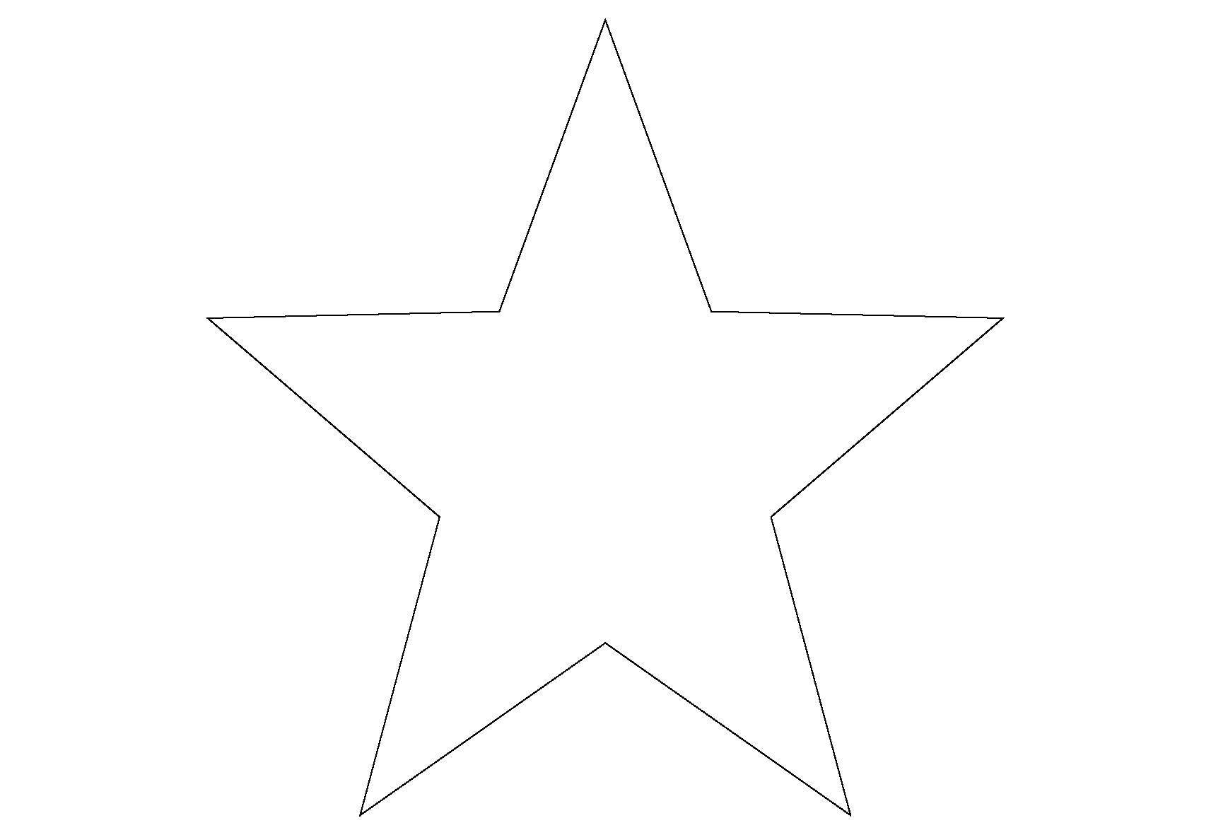 Название: Раскраска Пятиконечная звезда. Категория: звездочки. Теги: Звездочки, ночь.