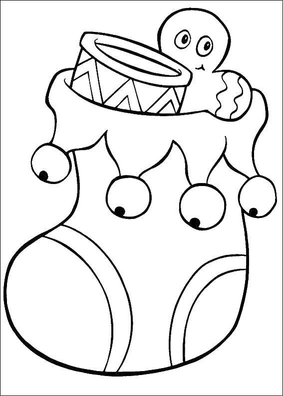 Coloring Gingerbread to boot. Category toy. Tags:  the carrot.