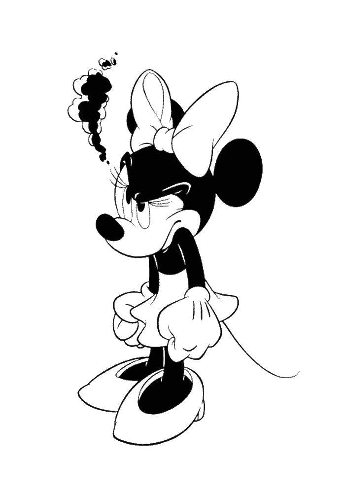 Coloring Evil Minnie mouse. Category Mickey mouse. Tags:  Disney, Mickey Mouse, Minnie Mouse.