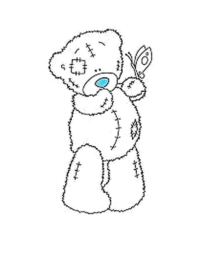 Coloring Teddy bear. Category Teddy bear. Tags:  Teddy Bear.