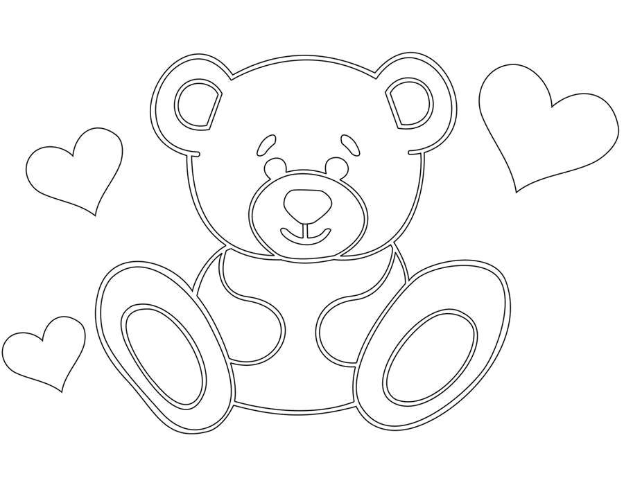 Coloring Mishutka. Category toy. Tags:  Toy, bear.