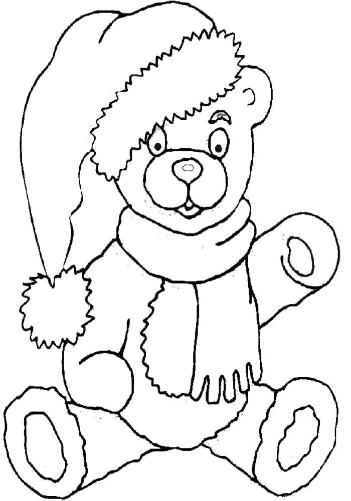 Название: Раскраска Плюшевый мишка. Категория: игрушки. Теги: Игрушка, медведь.