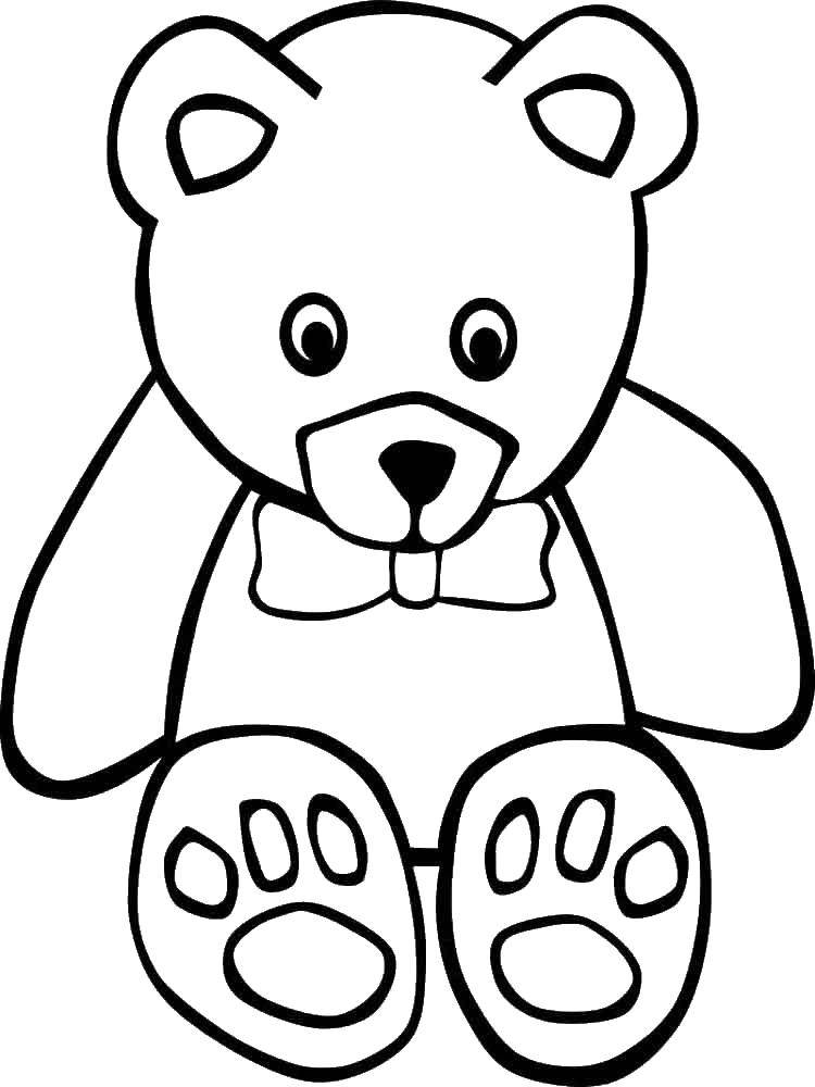 Coloring Toy bear. Category toy. Tags:  Toy, bear.
