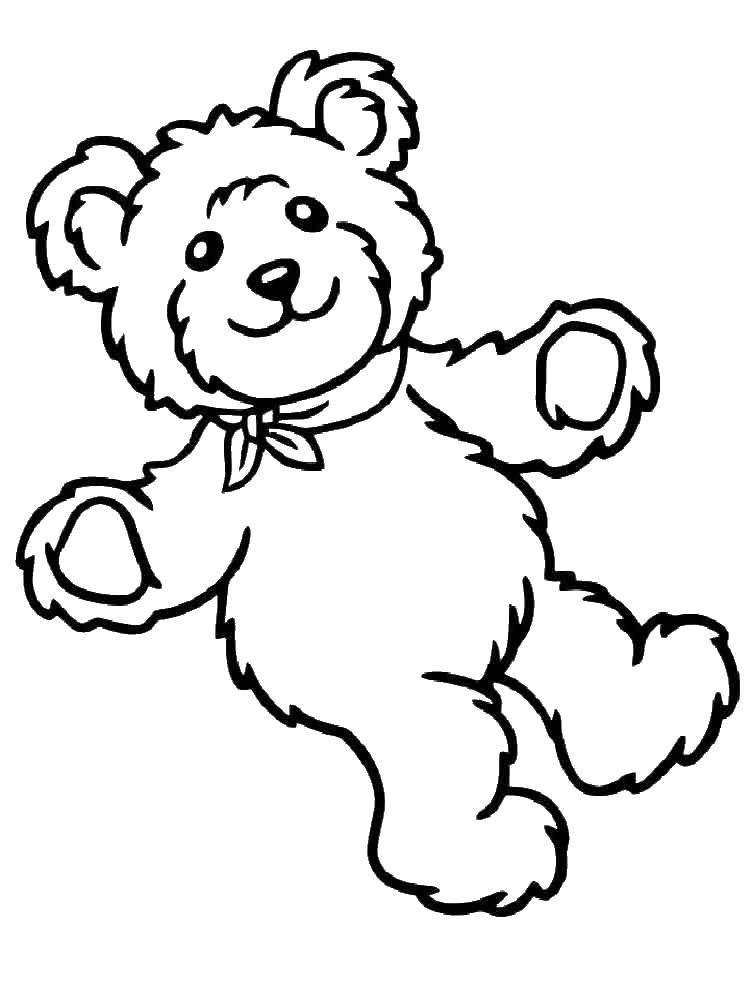 Coloring Teddy bear. Category toy. Tags:  Toy, bear.