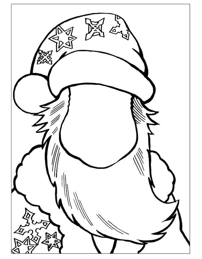 Coloring Draw the face of Santa Claus. Category fix on the model. Tags:  Pattern , stroke path.
