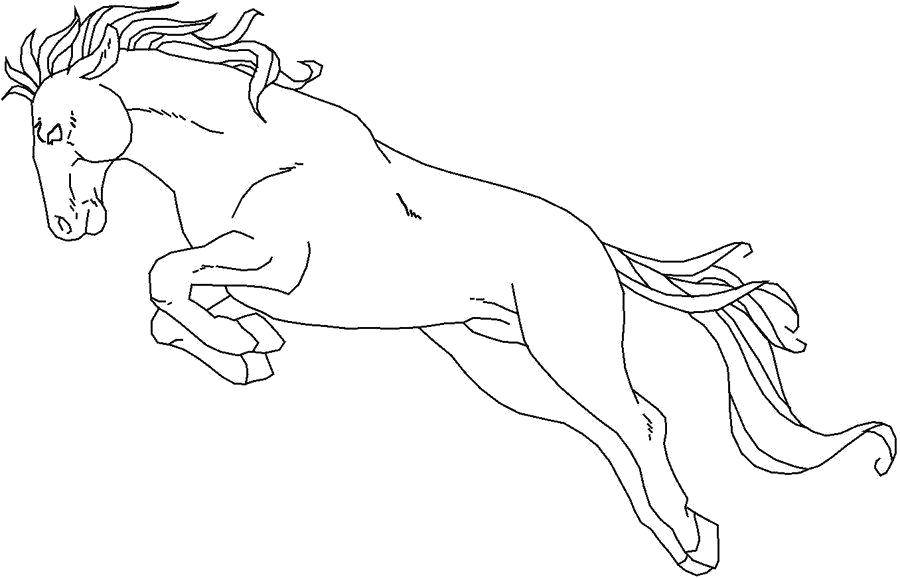 Coloring The mighty steed. Category Animals. Tags:  Animals, horse.