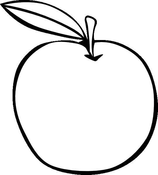 Название: Раскраска Контур яблока. Категория: Контуры фруктов. Теги: Контур, фрукты.