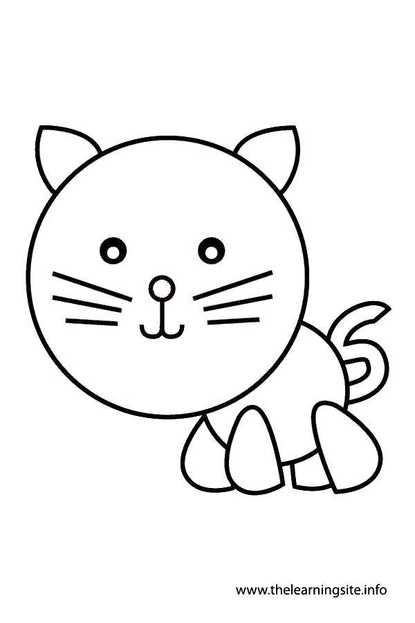 Coloring Cat. Category The contours of animals. Tags:  cat.