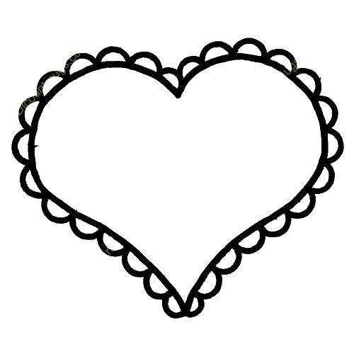 Coloring Heart to clip. Category Hearts. Tags:  heart.