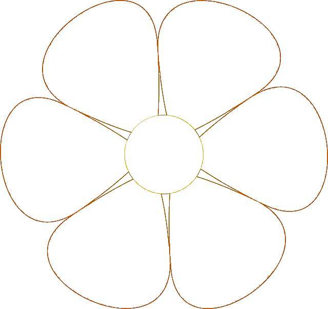 Coloring Flower. Category The contours of flowers. Tags:  flower.