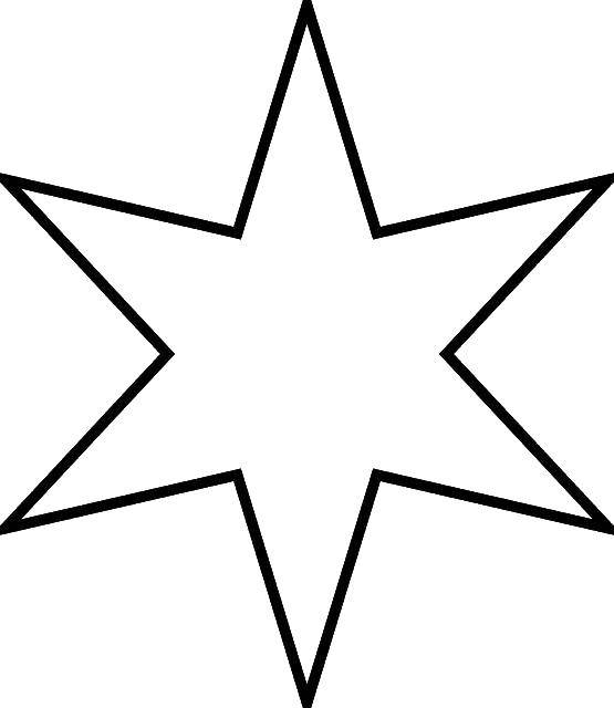 Coloring Six-pointed star. Category shapes. Tags:  star.