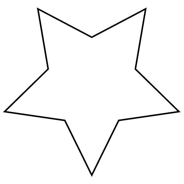 Название: Раскраска Звезда. Категория: фигуры. Теги: звезда.