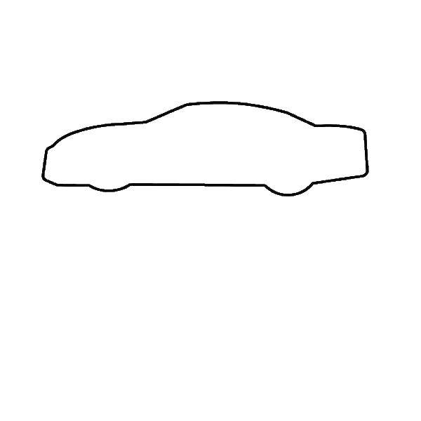 Coloring The contour of the car. Category The contours of the machine. Tags:  the contours of the machine.