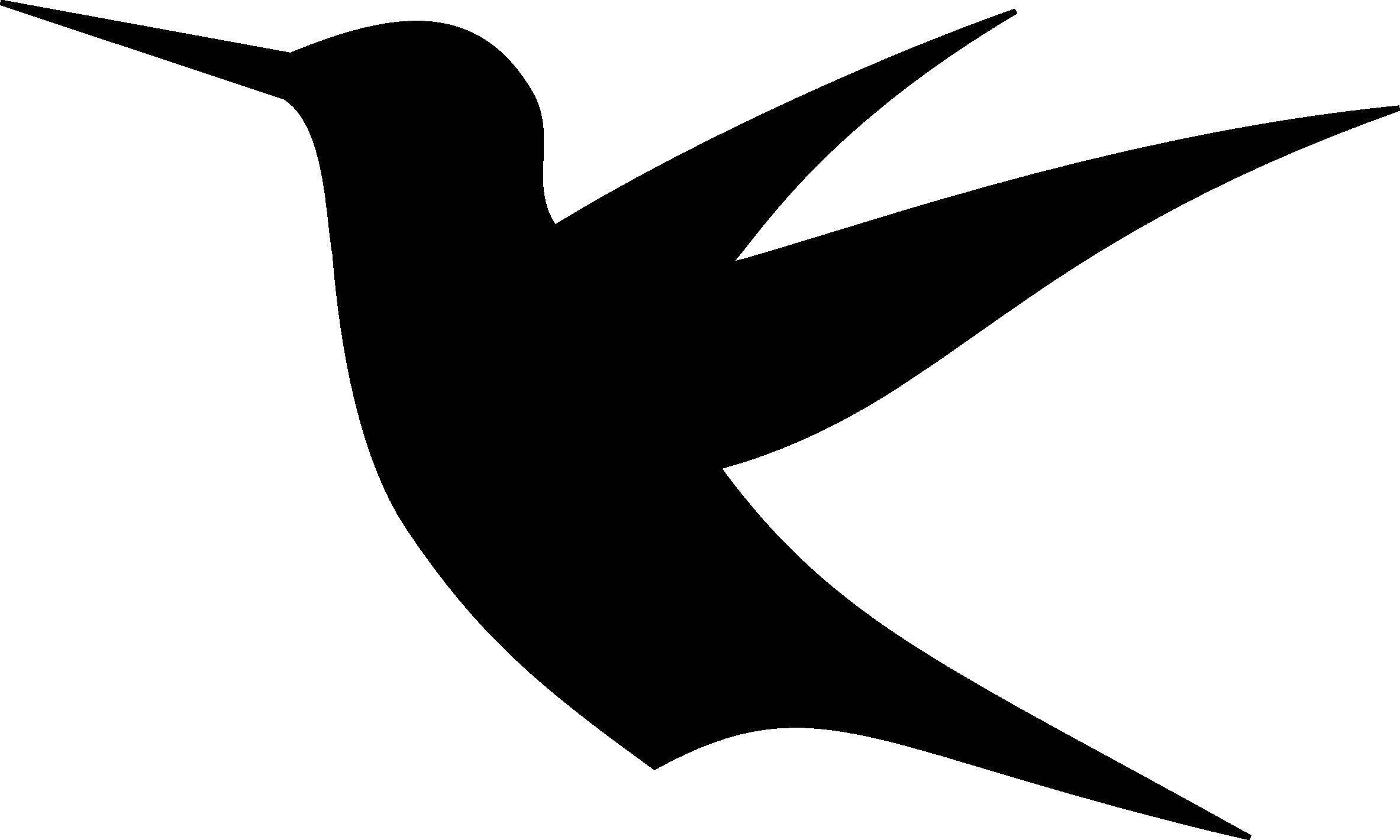 Coloring Silhouette of a swallow or a Hummingbird. Category The contours of birds. Tags:  swallow .