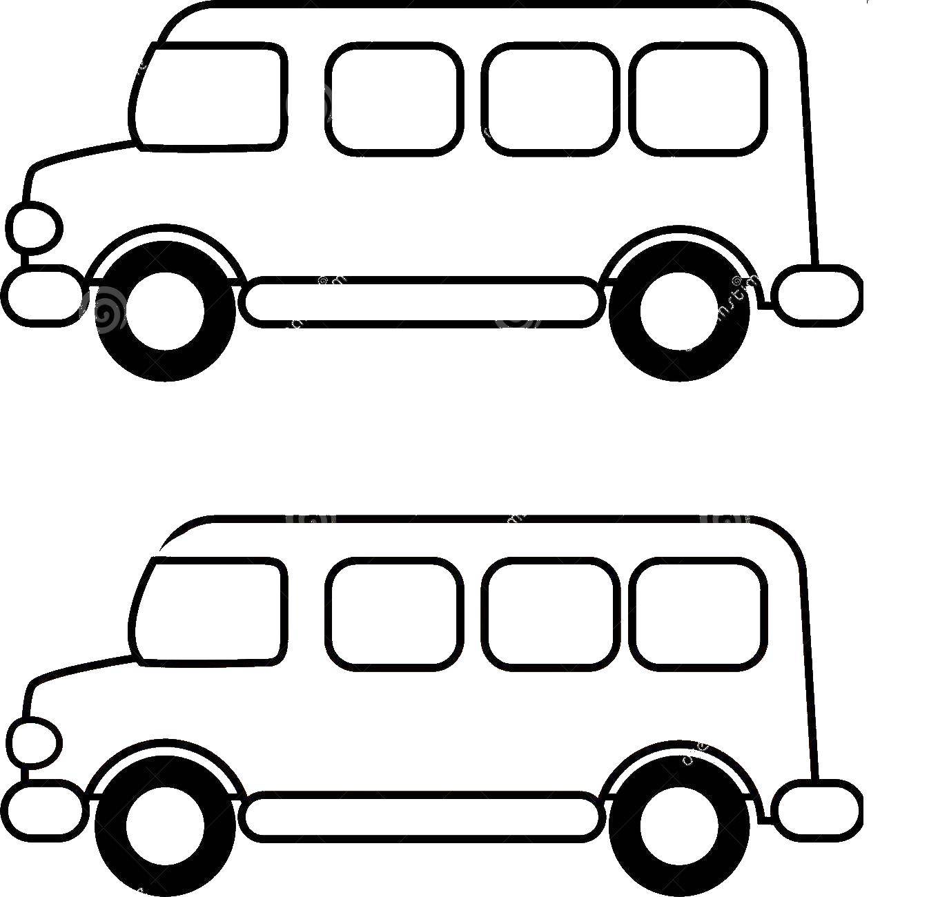 Coloring Bus. Category The contour of the bus. Tags:  the bus.
