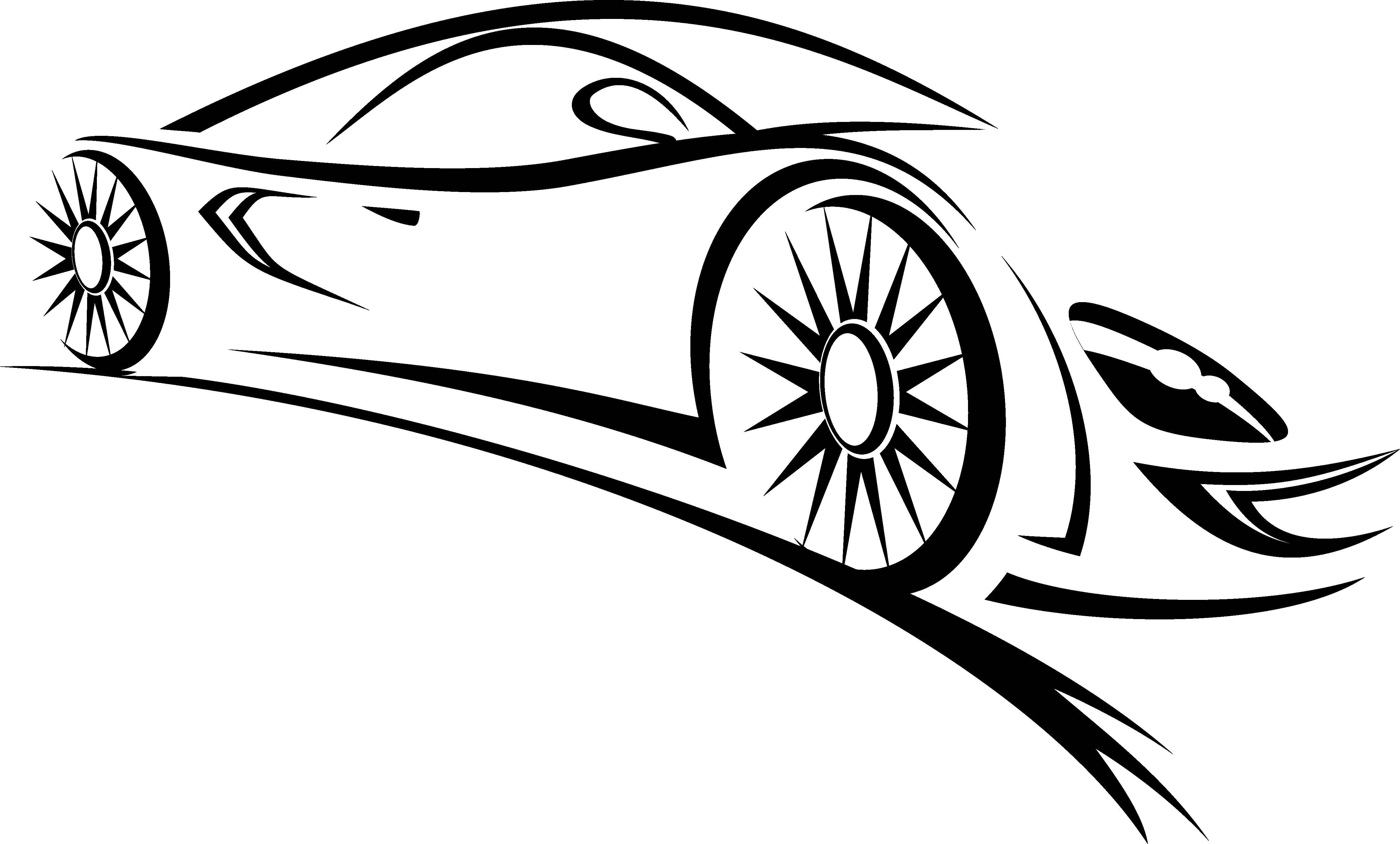 Силуэт автомобиля для логотипа
