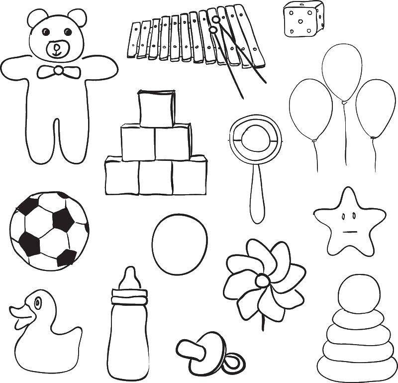 Раскраски игрушки | Раскраски, Раскраски с совой, Детские раскраски
