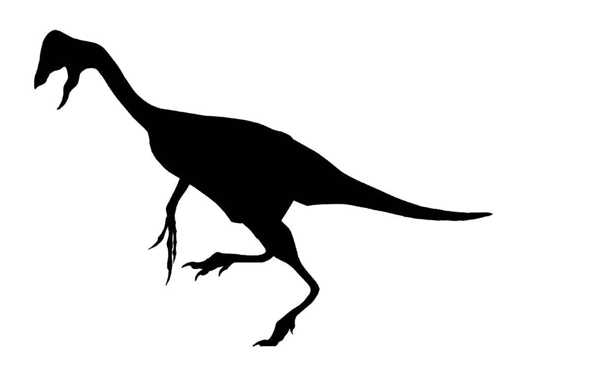 Название: Раскраска Контур смешного динозавра. Категория: динозавр. Теги: динозавр.
