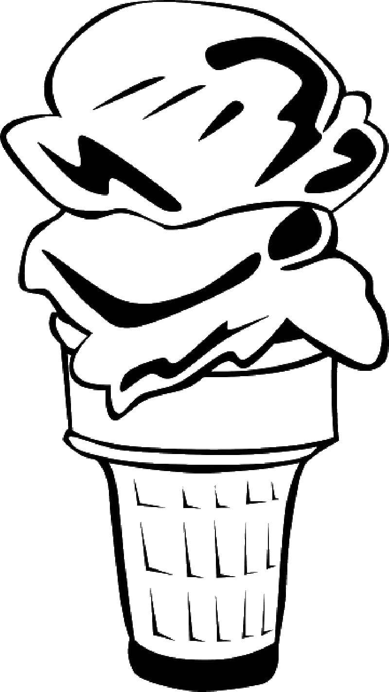 Coloring Ice cream. Category the food. Tags:  ice cream.