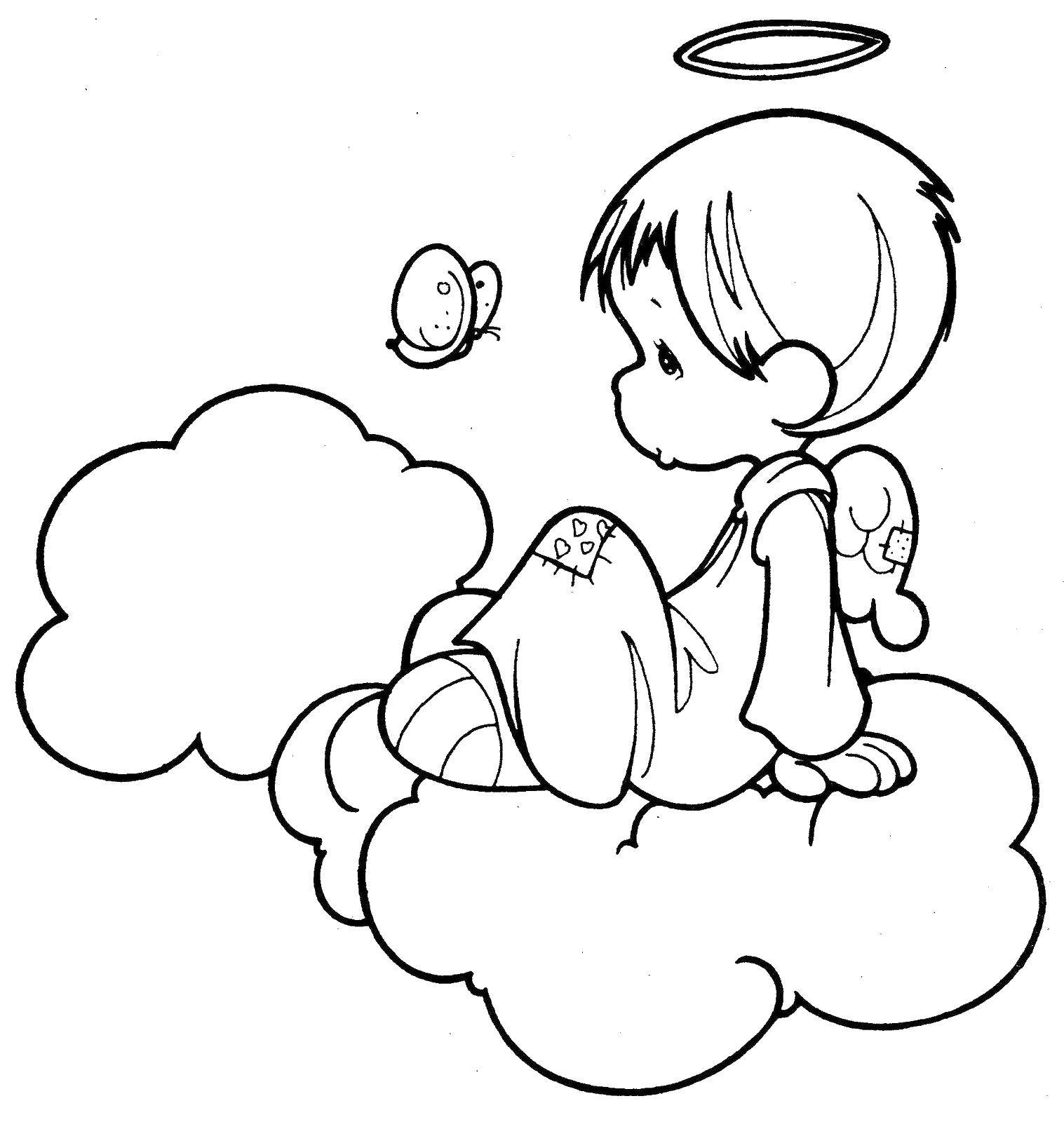 Coloring Angel. Category People. Tags:  angel.