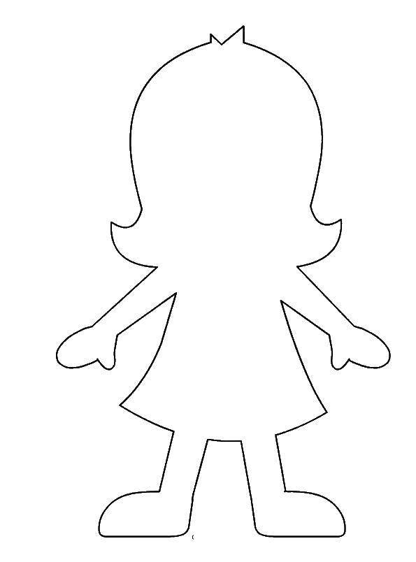Coloring Girl. Category The contour of the doll . Tags:  doll.