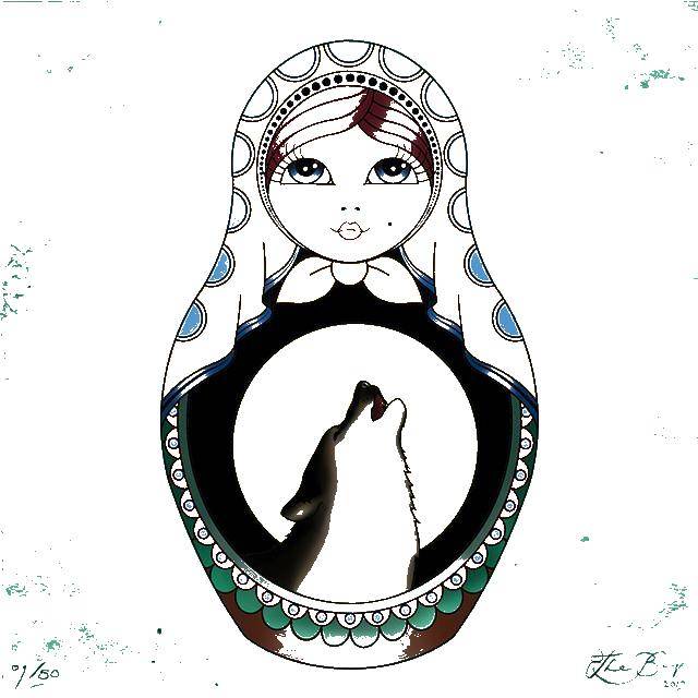 Coloring Matryoshka. Category The contour of the doll . Tags:  matryoshka.