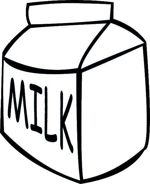 Coloring Tetrapakah milk. Category the food. Tags:  tetrapakah, milk.