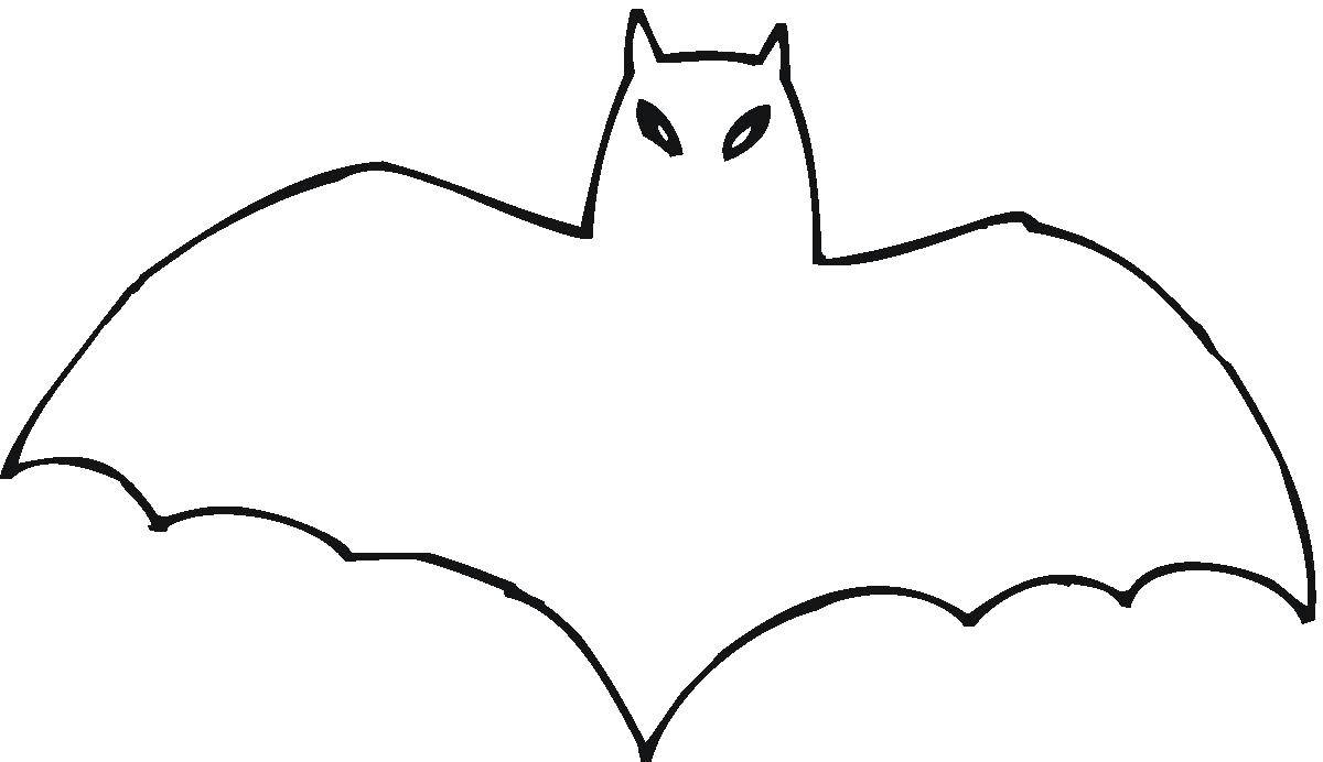 Coloring A bat for Halloween. Category Halloween. Tags:  bat.