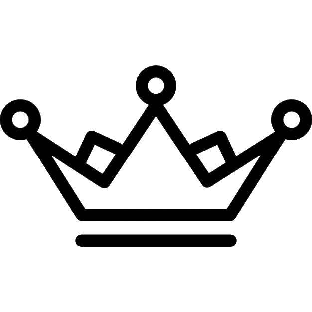 Coloring Crown. Category the objects. Tags:  crown.