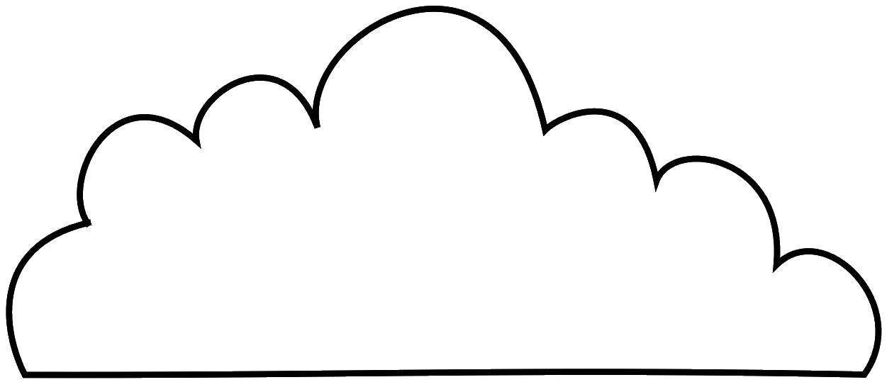 Coloring Cloud. Category The contour of the clouds . Tags:  the cloud.